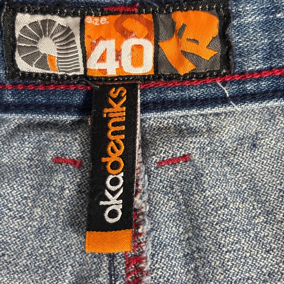 Akademiks Mens Jeans Size 40 Denim Blue RN100964 Straight Fit Relaxed - Picture 4 of 16